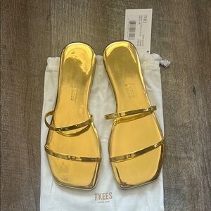 TKEES Women's Gold Sandals